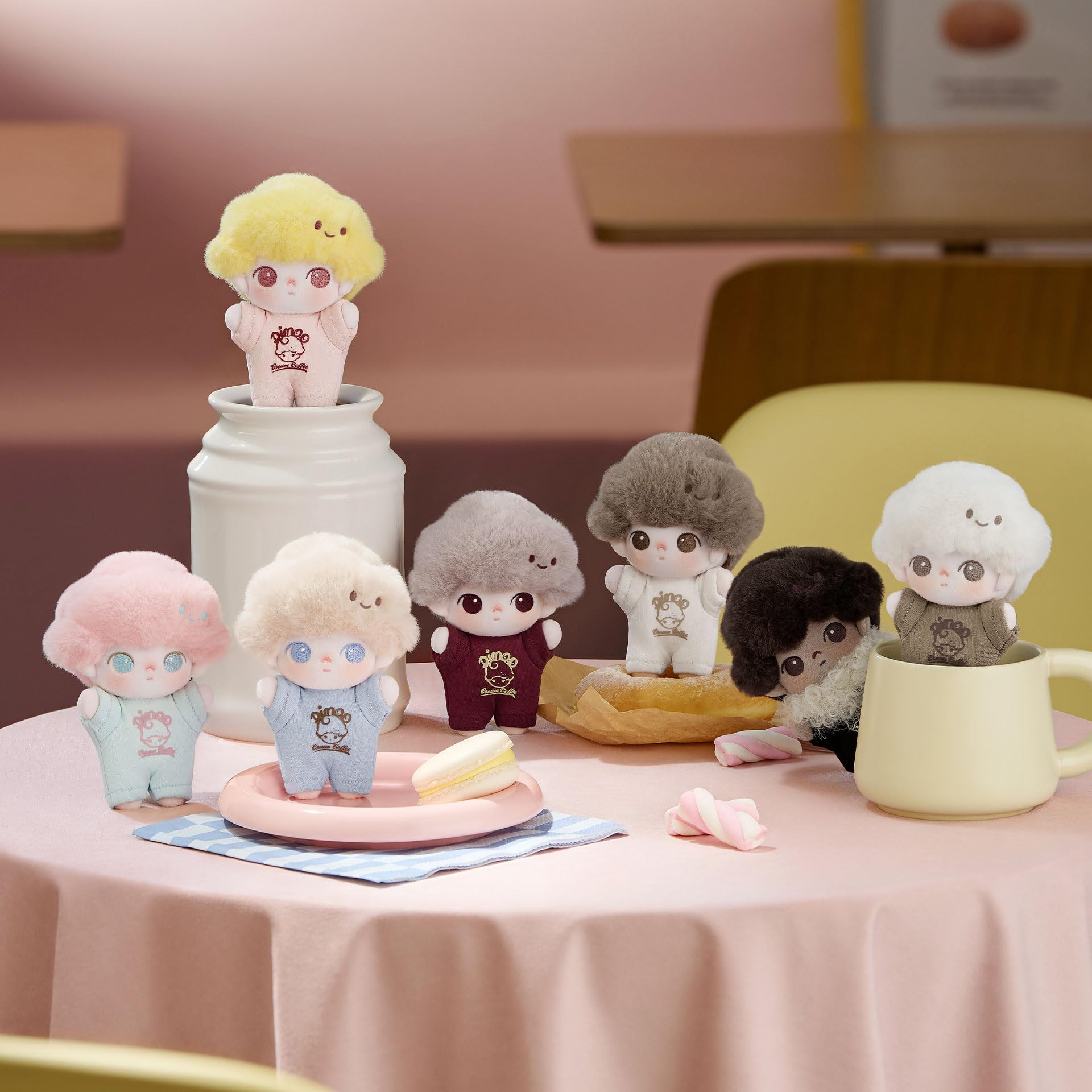 POP MART DIMOO Crush on Coffee フィギュア Amazon.com: POP MARTDIMOO Crush on Coffee Series-Soft-Faced